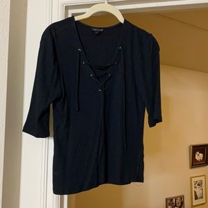 Top shop lace up top